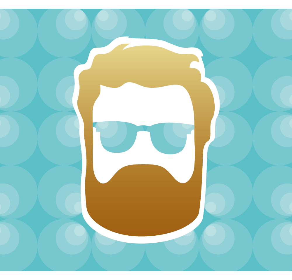 Logo of a bearded man